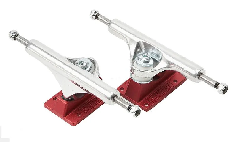 Skateboard Trucks for Aggressive Skating-Slappy ST1 Lights Skateboard Trucks Red - 8.00