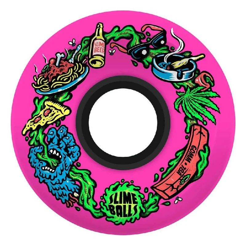 Skateboard Wheels with Advanced Technology-Slime Balls Skateboard Wheels Scarf Balls OG Slime 78a - Pink