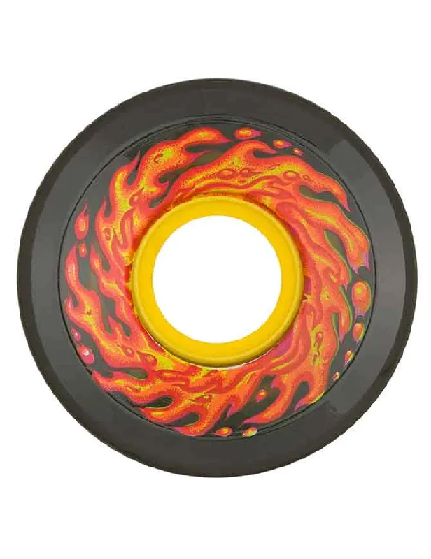 Skateboard Wheels for Aggressive Riders-Slimeballs Flame Mini Wheels 54.5mm 78a | Black