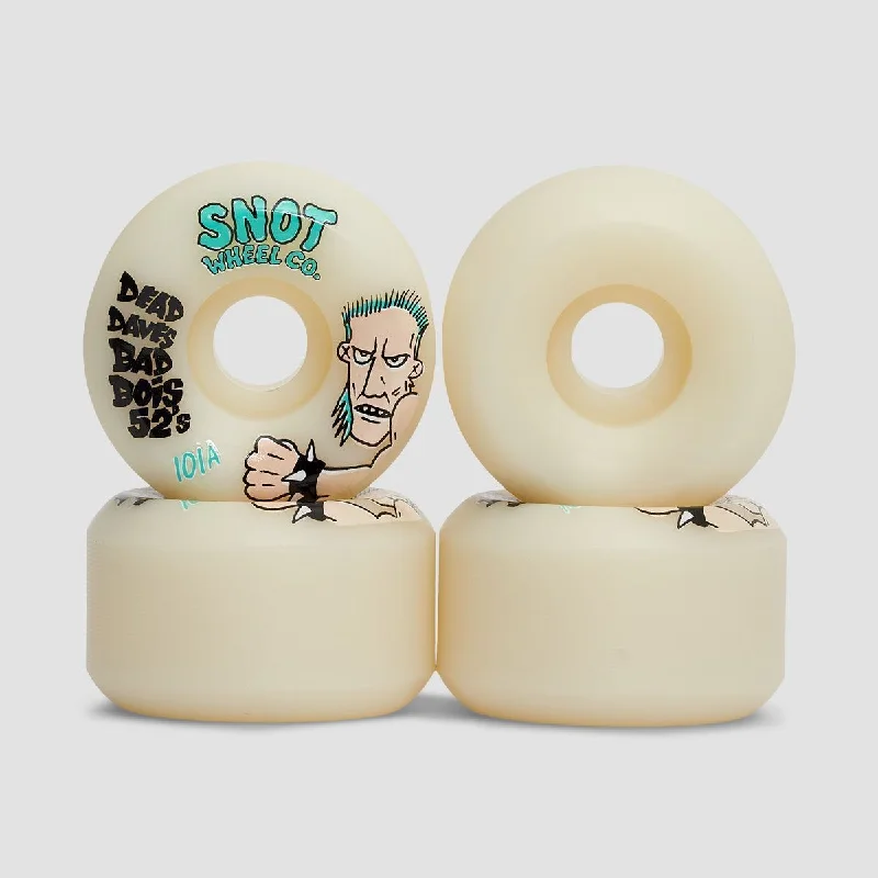 Skateboard Wheels for High-speed Skating-Snot Dead Daves Bad Boys 101A Conical Skateboard Wheels Raw 52mm