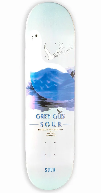 Skateboard Deck for Freestyle Skating-Sour Gustav Grey Gus Skateboard Deck - 8.25"