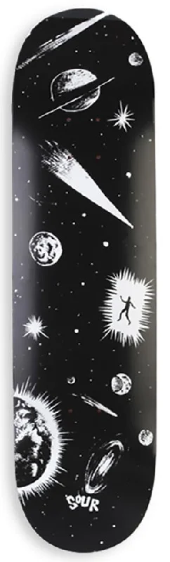 Skateboard Deck for Urban Skating Events-Sour Solution Black Hole Space Skateboard Deck - 8.25"