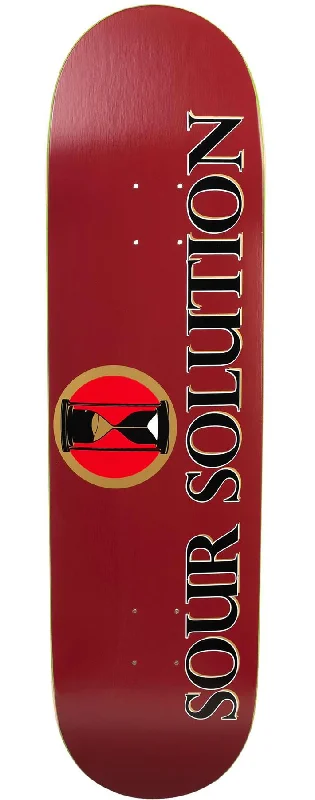 Skateboard Deck with Colorful Stain-Sour Sourcardi Blood Red Skateboard Deck - 8.25"