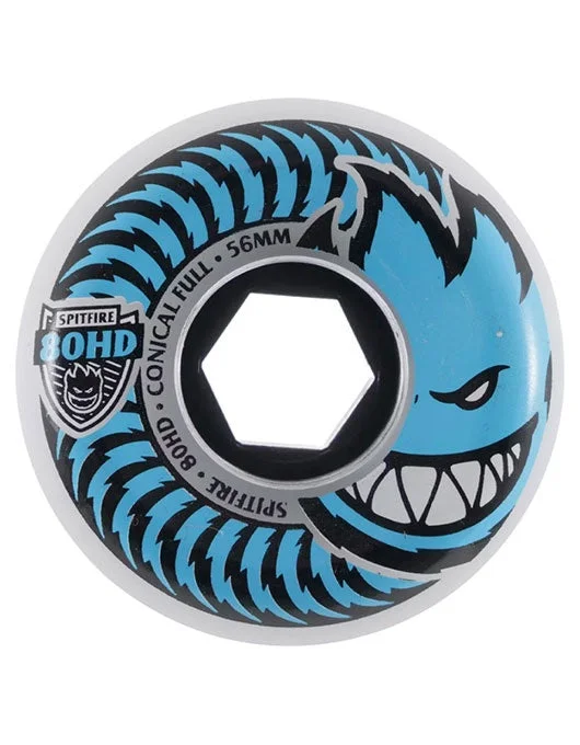 Skateboard Wheels for Smooth Transitions on Ramps-Spitfire Charger Conical Full Wheels | 80D/56mm