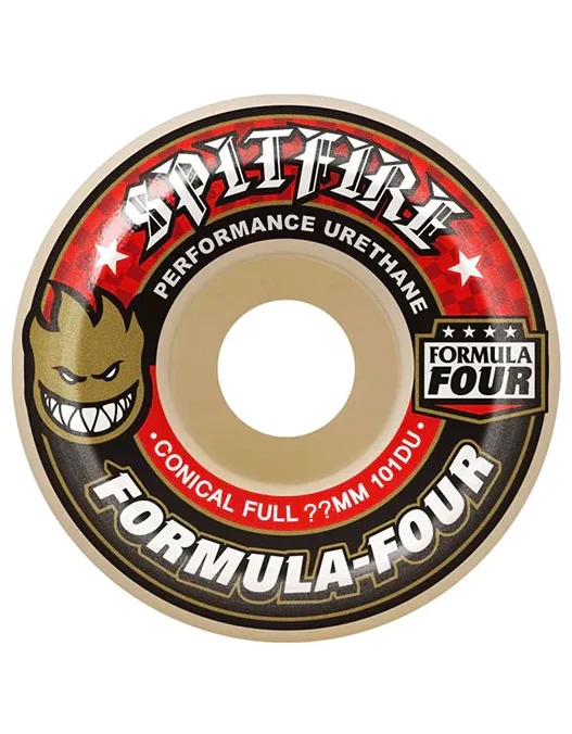 Skateboard Wheels for Long-Haul Riders-Spitfire F4 Conical Full Wheels |101D/52mm