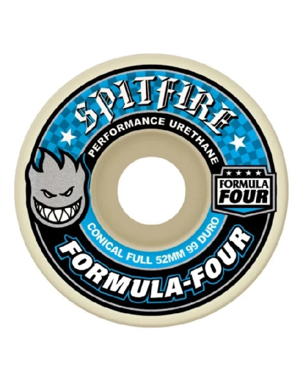 Skateboard Wheels for Flexible Riding Styles-Spitfire F4 Conical Full Wheels | 99D/52mm