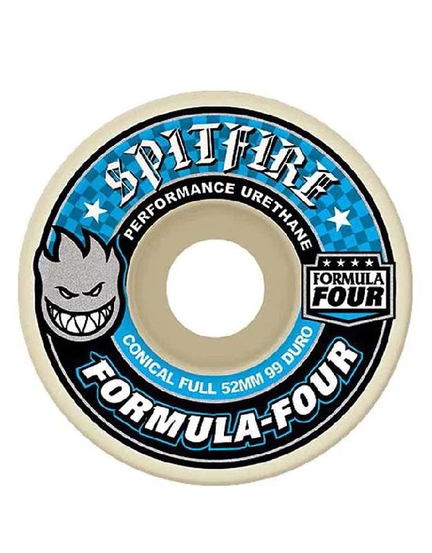 Skateboard Wheels with Advanced Bearing System-Spitfire F4 Conical Full Wheels | 99D/56mm