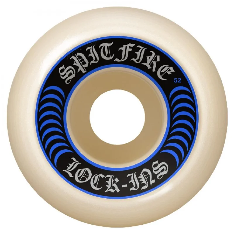 Skateboard Wheels for Big Air Tricks-Spitfire Formula Four Skateboard Wheels Lock In 99 DU. - White