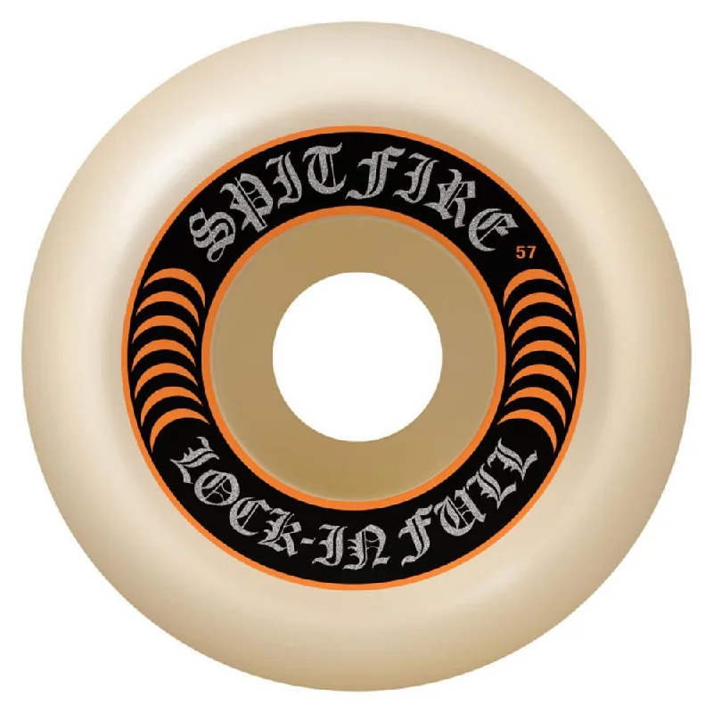 Skateboard Wheels for Every Skater Style-Spitfire Formula Four Skateboard Wheels Lock In Full 99 DU - Natural