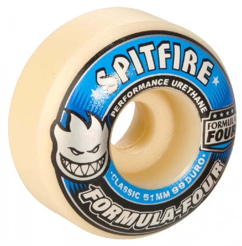 Skateboard Wheels for Versatile Skating-Spitfire Formula Four Skateboard Wheels OG Classic 99 DU - Natural