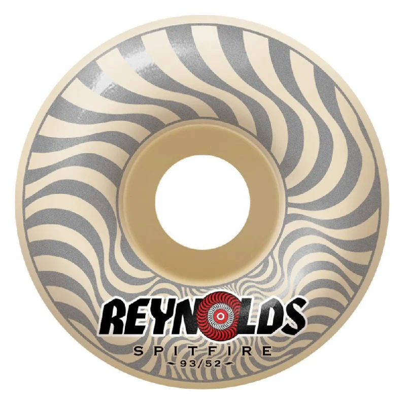 Skateboard Wheels for Bowl and Ramp-Spitfire Forumla Four Skateboard Wheels 93 Reynolds Classics - White