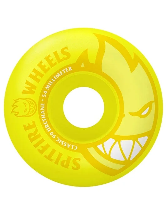 Skateboard Wheels with Classic Round Edge-Spitfire Neon Bighead Yellow Wheels | 99D/54mm