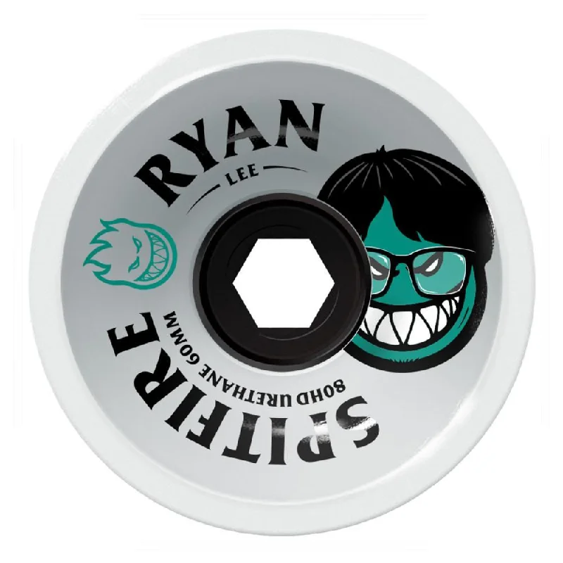 Skateboard Wheels for Freestyle-Spitfire Soft Skateboard Wheels Ryan Lee Burn Squad 80HD - Clear