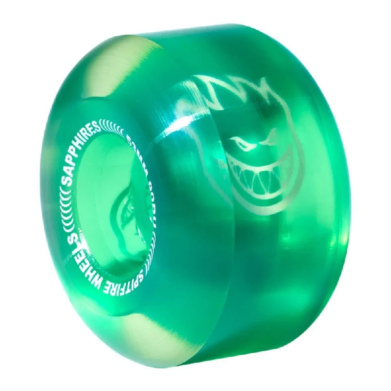 Lightweight Skateboard Wheels-Spitfire Soft Skateboard Wheels Sapphire Radial 90D - Green