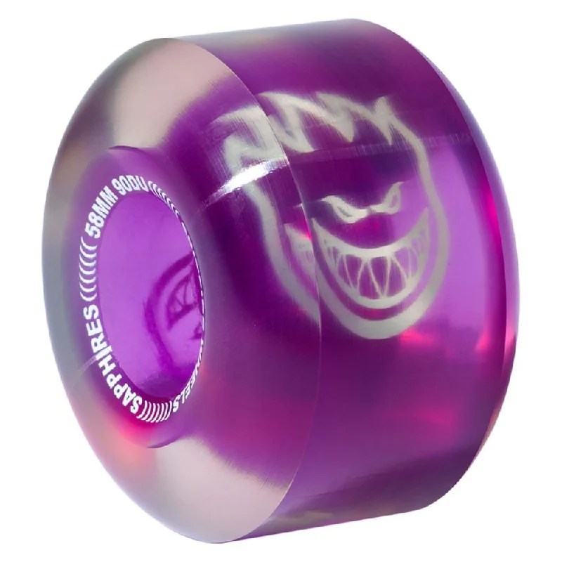 Skateboard Wheels with Urethane Formula-Spitfire Soft Skateboard Wheels Sapphire Radial 90D - Purple