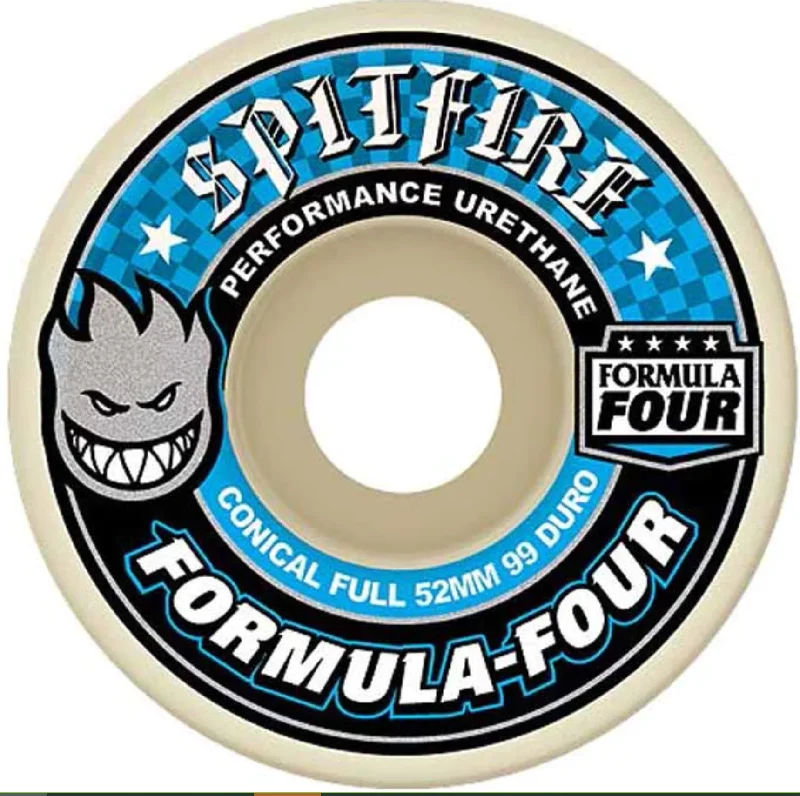 Skateboard Wheels with Custom Color Options-Spitfire F4 Conical Full Wheels | 99D/54mm