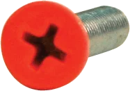 Skateboard Hardware for Quick Installation and Removal-Standard Phillips Bolt 1" Orange Head