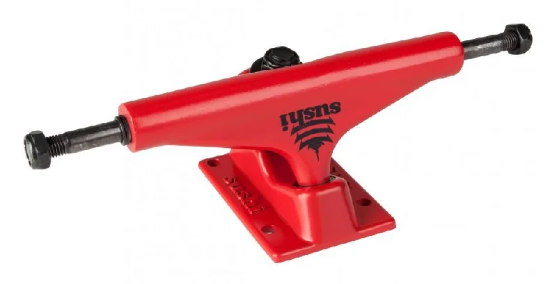 Skateboard Trucks with Stable and Secure Mounting-Sushi Pagoda 5.25 Red Skateboard Trucks - 5.25"