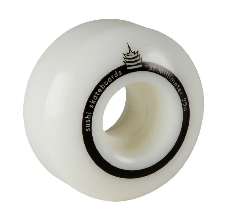 Skateboard Wheels for Flexible Riding Styles-Sushi Skateboard Wheels Pagoda Team V2 - White