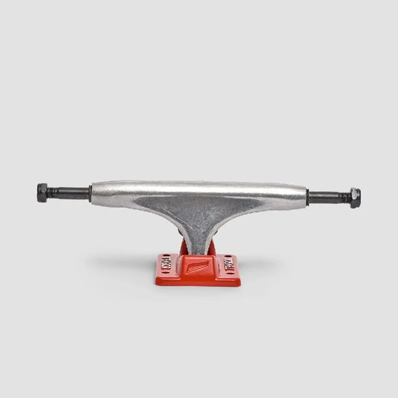 Skateboard Trucks for Long-Lasting Durability-Tensor Alloys 5.25 Trucks 1 Pair Raw/Red - 8"