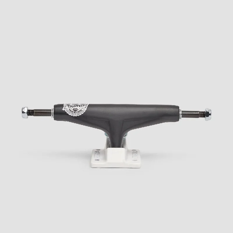 Skateboard Trucks for Aggressive Skateboarders-Tensor Mag Light 5.25 Trucks 1 Pair Black/White - 8"