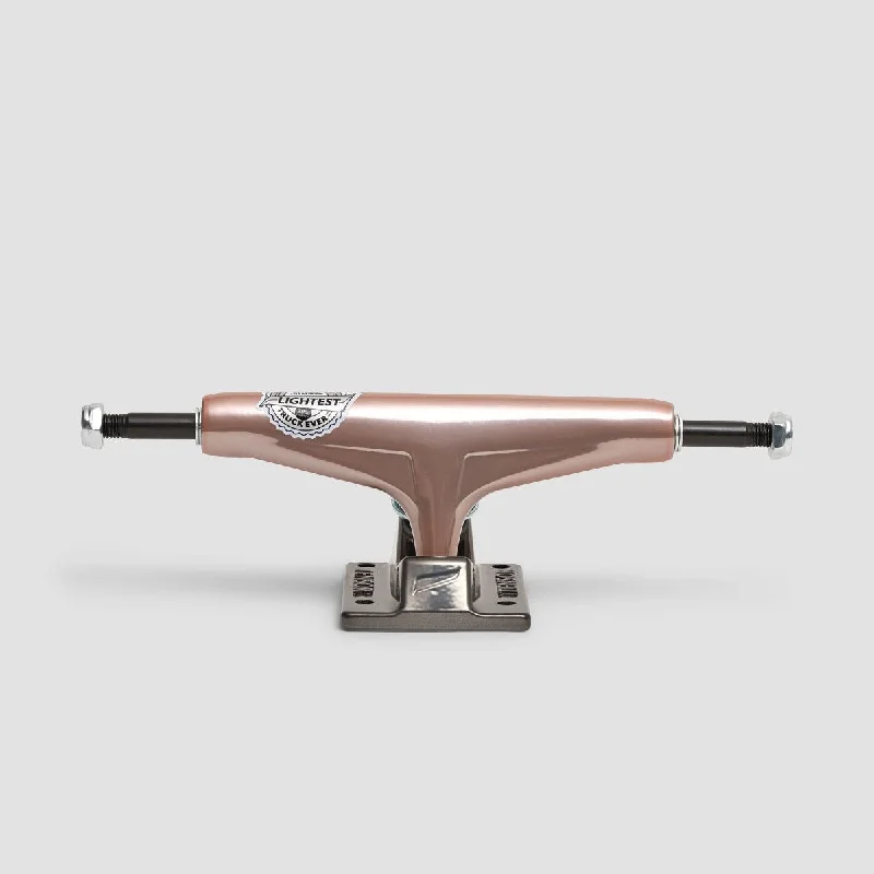 Skateboard Trucks for Lightweight Control-Tensor Mag Light Glossy 5.25 Trucks 1 Pair Rose Gold/Gunmetal - 8"