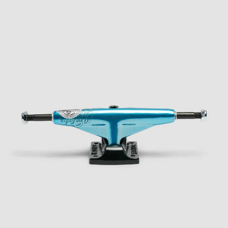 Skateboard Trucks with Adjustable Bushing Setup-Tensor Mag Light Lo Glossy 5.25 Skateboard Trucks 1 Pair Rodney Mullen/Blue - 8"