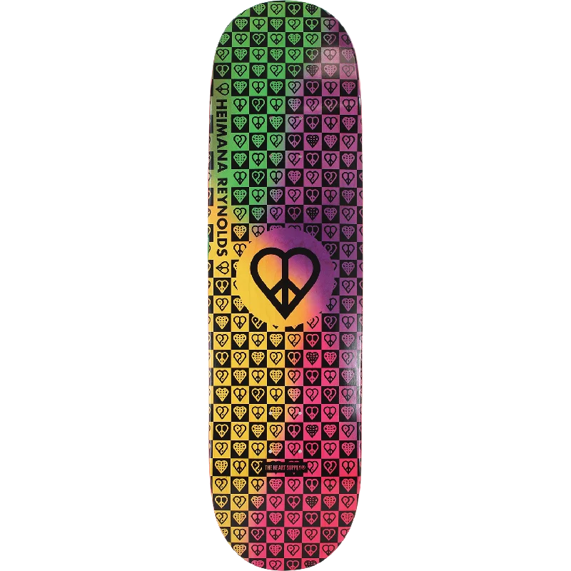 Skateboard Deck for Easy Tricks-Heart Supply Supply Reynolds Trinity Deck 8.5 Tie Dye Impact Lt