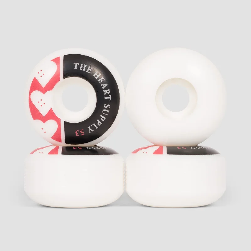 Skateboard Wheels with Firm Core-The Heart Supply Squad Skateboard Wheels Red 53mm