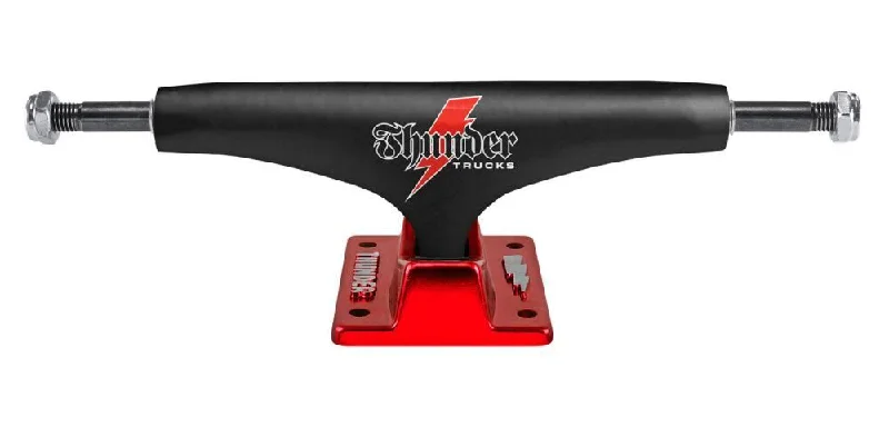 Skateboard Trucks with Super-Responsive Turning-Thunder 148 Skateboard Trucks Strike Lights Black / Red - 148