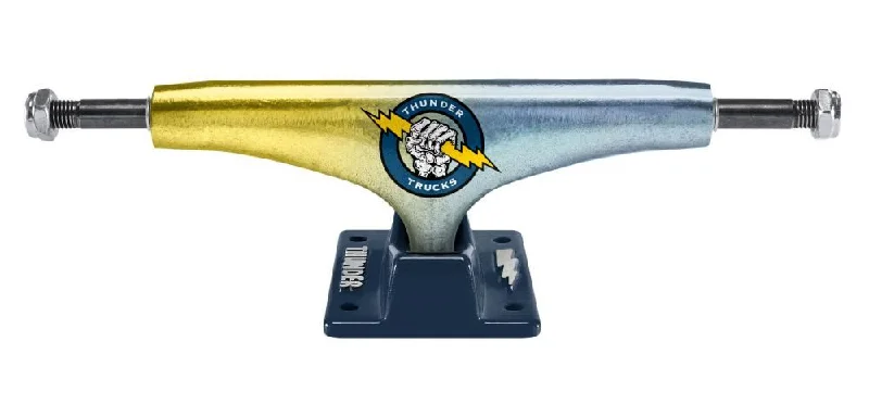 Skateboard Trucks for All-Terrain Riders-Thunder 149 Skateboard Trucks Death Grip Lights Yellow / Blue / Blue - 149