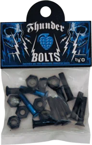 Skateboard Hardware with Unique Components-Thunder 7/8" Blue Hardware Single Set