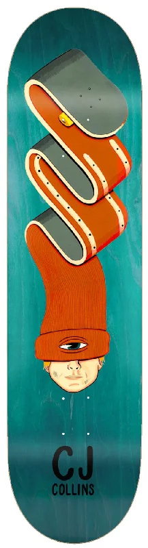 Skateboard Deck with Custom Colors-Toy Machine Collins Skate Beanie Skateboard Deck - 8.0"