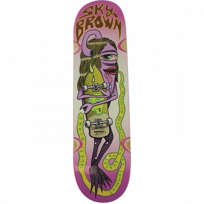 Skateboard Deck for High-Speed Skating-Toy Machine Sky Brown Guest 8.25" Skateboard Deck