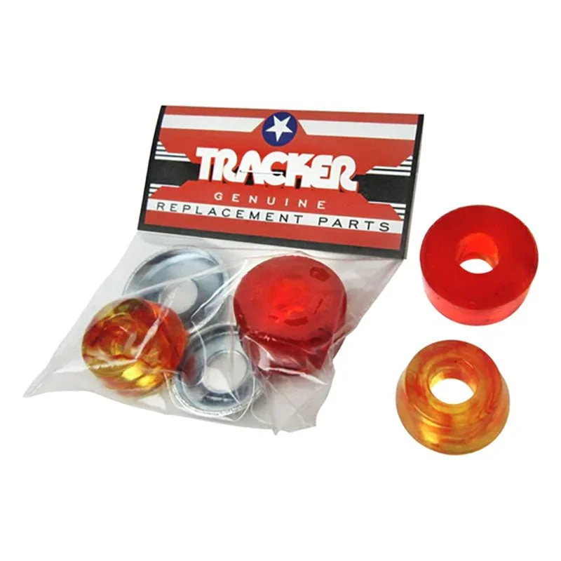 Skateboard Hardware for Perfect Deck Alignment-Tracker Kit-Medium Orange Bushings 2pr