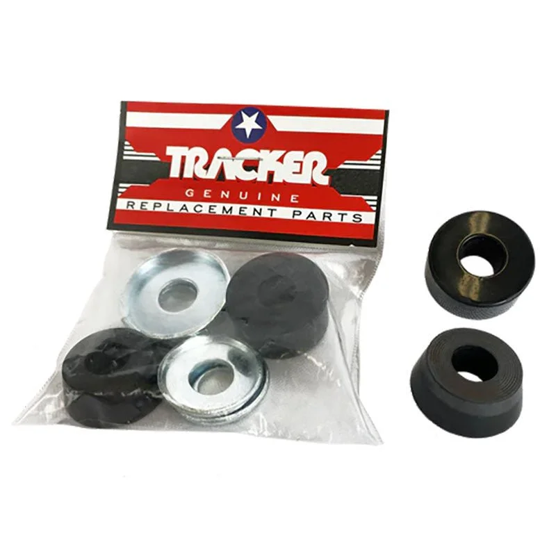 Skateboard Hardware with Professional Finishing-Tracker Trucks Kit-Soft Black Bushings 2pr