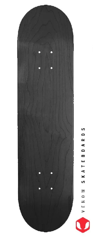 Skateboard Deck with Adjustable Concave-Venom Blank Skateboard Deck - Black - 7.75" to 8.25"