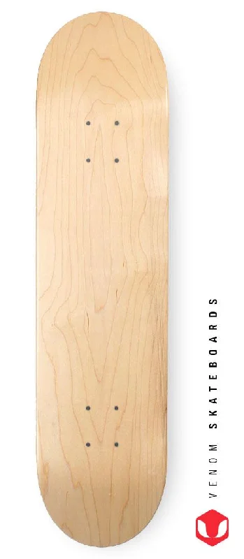 Skateboard Deck for High-Speed Skating-Venom Blank Skateboard Deck - Natural - 7.75" to 8.5"