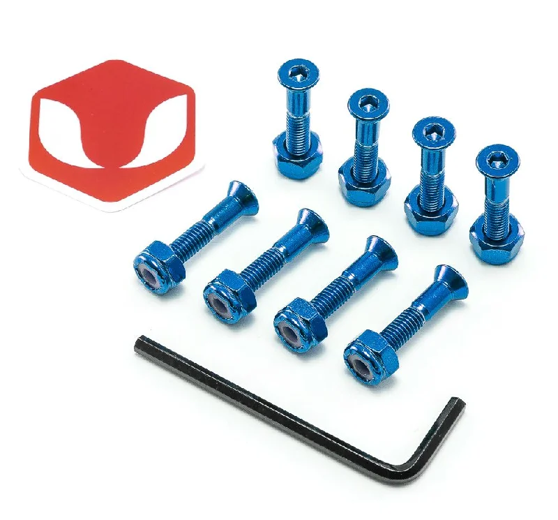 Skateboard Hardware for Better Grinds and Slides-Venom Premium Hardware - Anodised - Blue