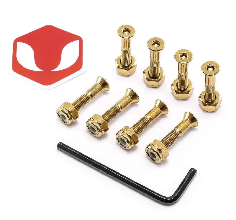 Complete Skateboard Hardware Kits-Venom Premium Hardware - Anodised - Gold