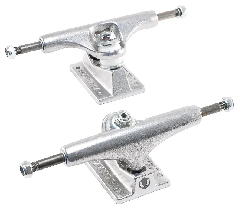 Skateboard Trucks for Fast and Precise Turning-Venom Pro Raw Light Hollow Kingpin & Axle PRO Skateboard Trucks - 5.0"