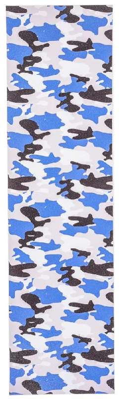 Skateboard Grip Tape for Smooth Transitions-Venom Professional Grade Skateboard Griptape 9" x 33" - Camo - Blue/Grey