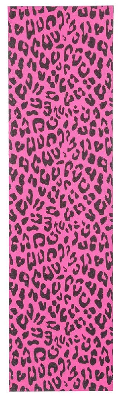 Skateboard Grip Tape with Universal Fit-Venom Professional Grade Skateboard Griptape 9" x 33" - Leopard - Neon Pink