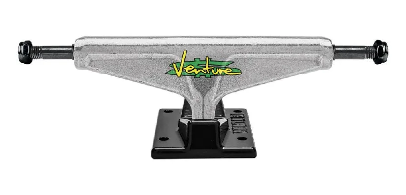 Skateboard Trucks with Advanced Performance Bushings-Venture 5.2 Skateboard Trucks Paid Team Hi Polished / Black - 5.2"