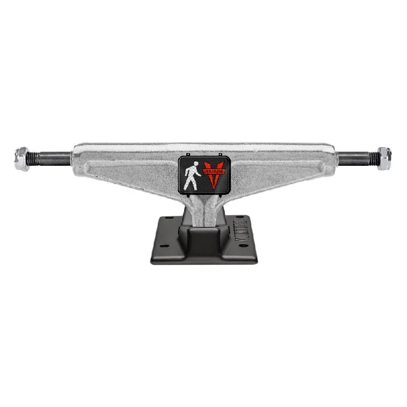 Skateboard Trucks with Speed-Optimized Design-Venture 5.6 V Light Skateboard Trucks Shanahan Streets Polished / Flat Black - 5.6"