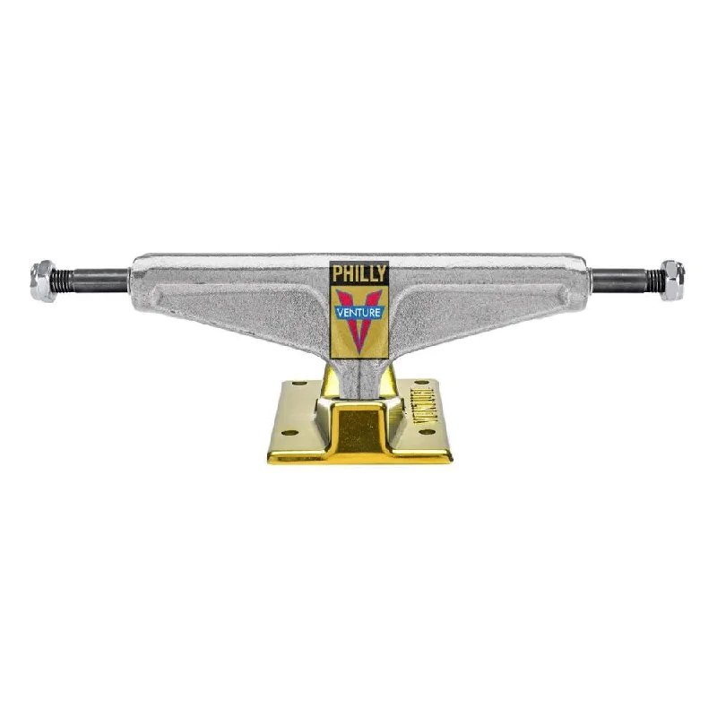 Skateboard Trucks for Precise Turning Radius-Venture V Hollow Skateboard Trucks Jahmir Brown Awake Ltd Polished / Gold - 5.6"