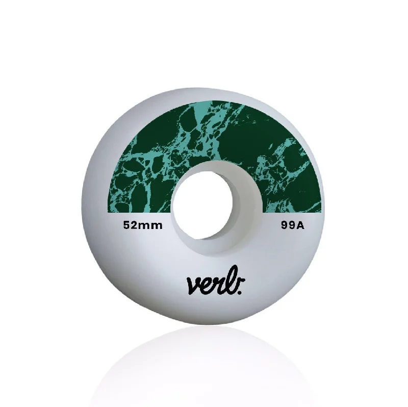 Skateboard Wheels for Smooth and Quiet Ride-Verb Marble Dip Skateboard Wheels Green