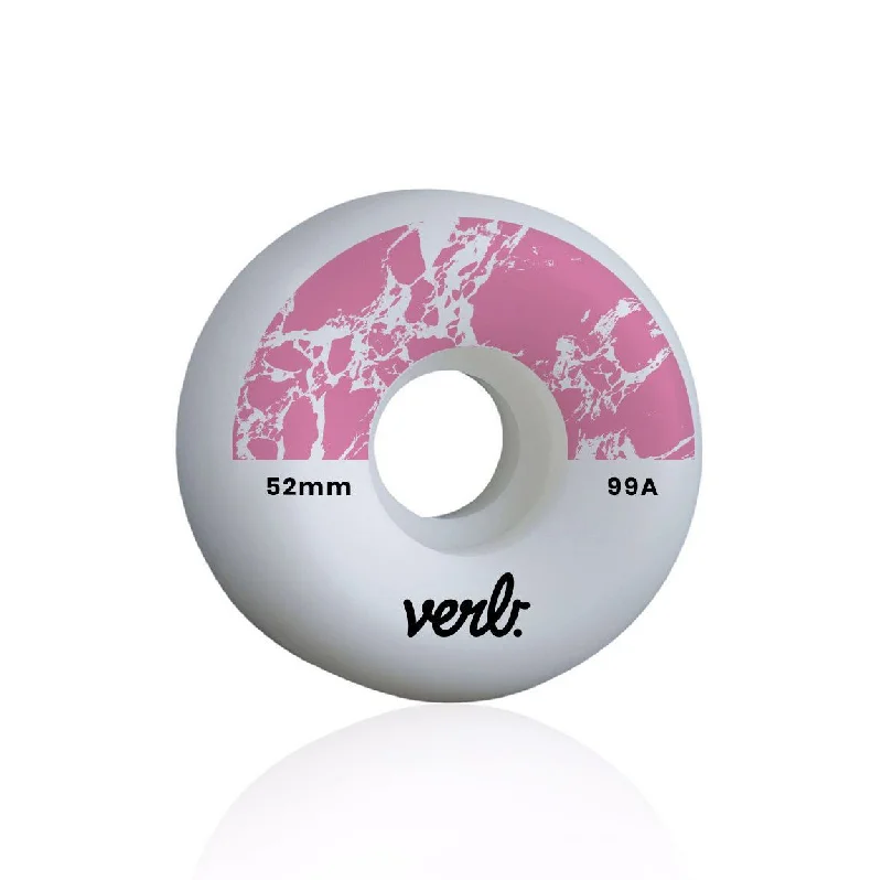 Skateboard Wheels with Premium Materials-Verb Marble Dip Skateboard Wheels Pink