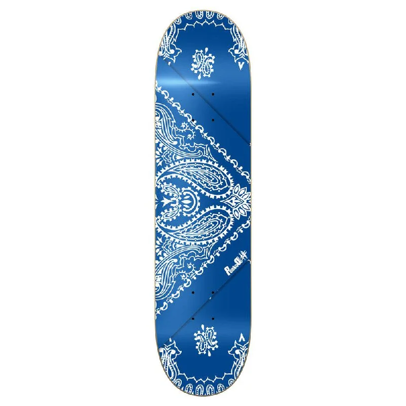 Skateboard Deck with Painted Designs-Yocaher Graphic Skateboard Deck - Bandana Blue