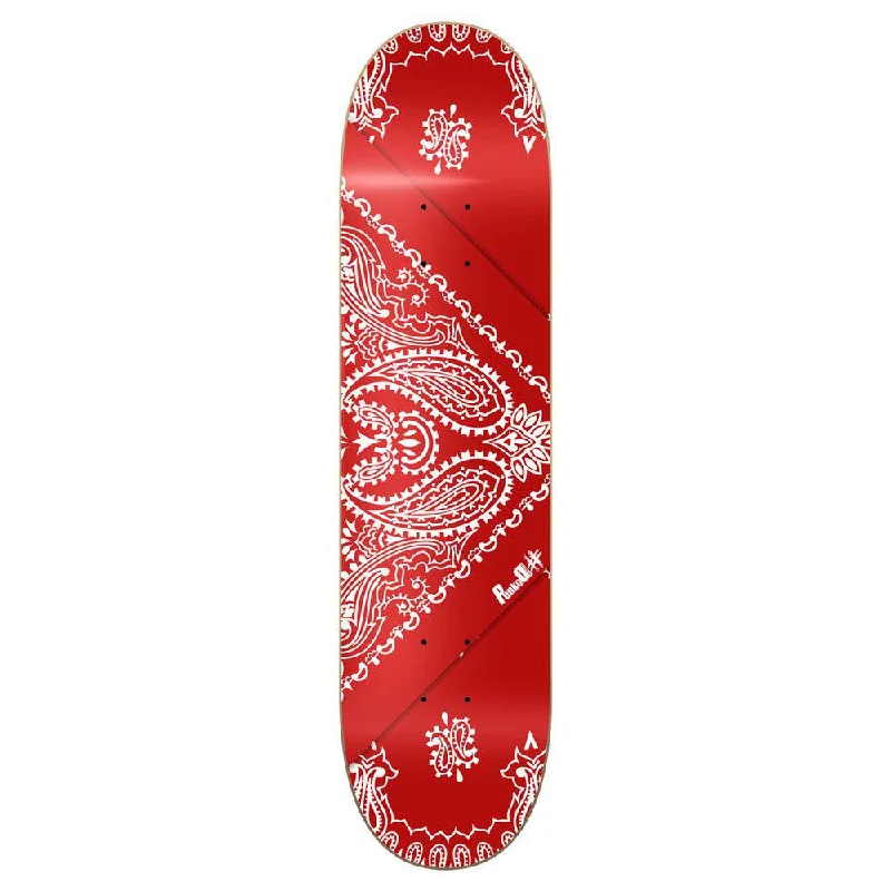 Skateboard Deck with Pro Features-Yocaher Graphic Skateboard Deck - Bandana Red